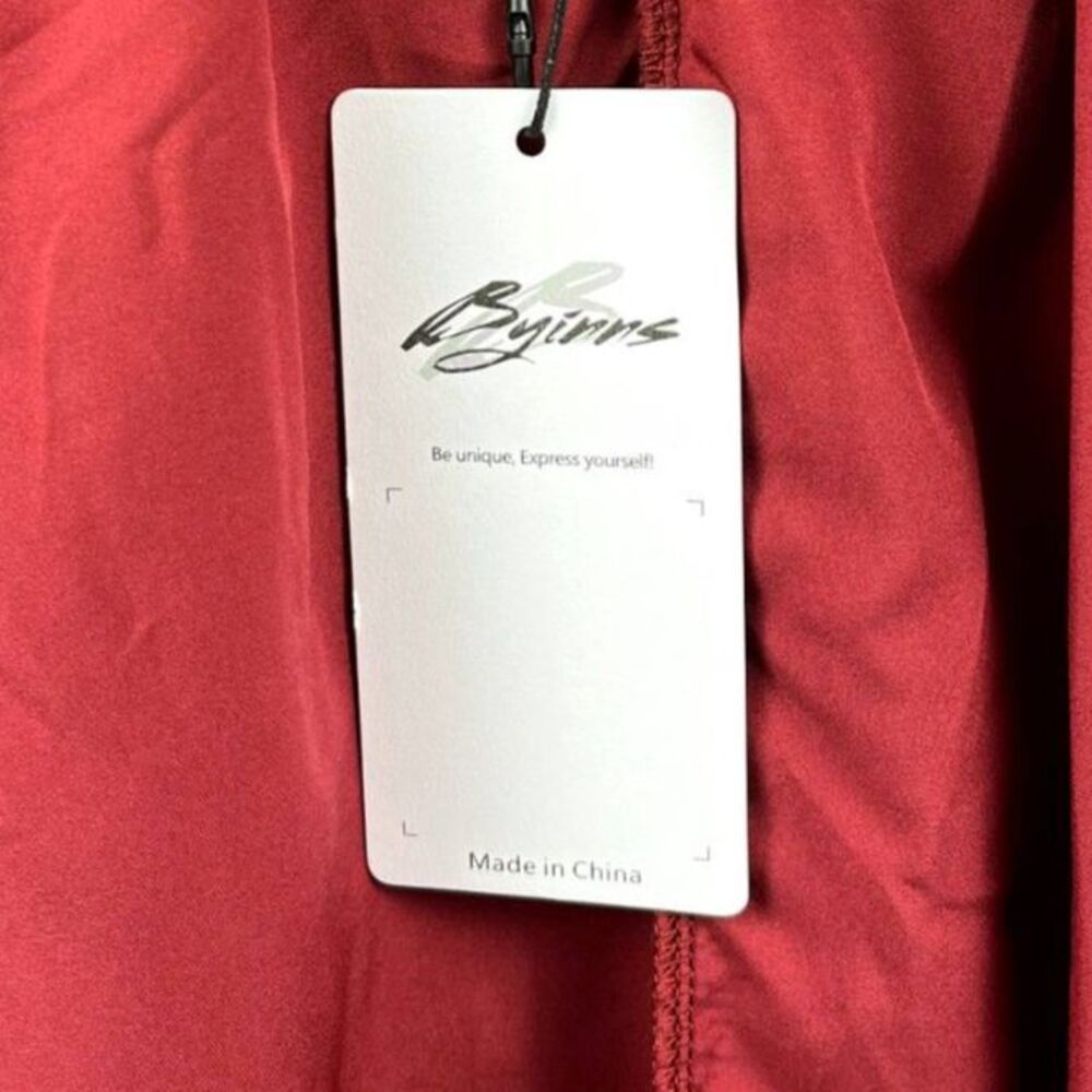 Byinns Open Tie Back Square Neck Lantern LS Elastic Waist Mini Dress SZ XXL:NWT - Picture 12 of 16